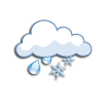 leichter Schneeregen