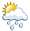 leichter Regenschauer