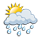 starker Regenschauer