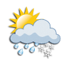Schneeregenschauer