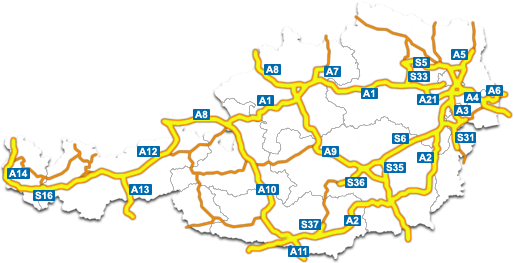 Verkehrsnetz Österreich